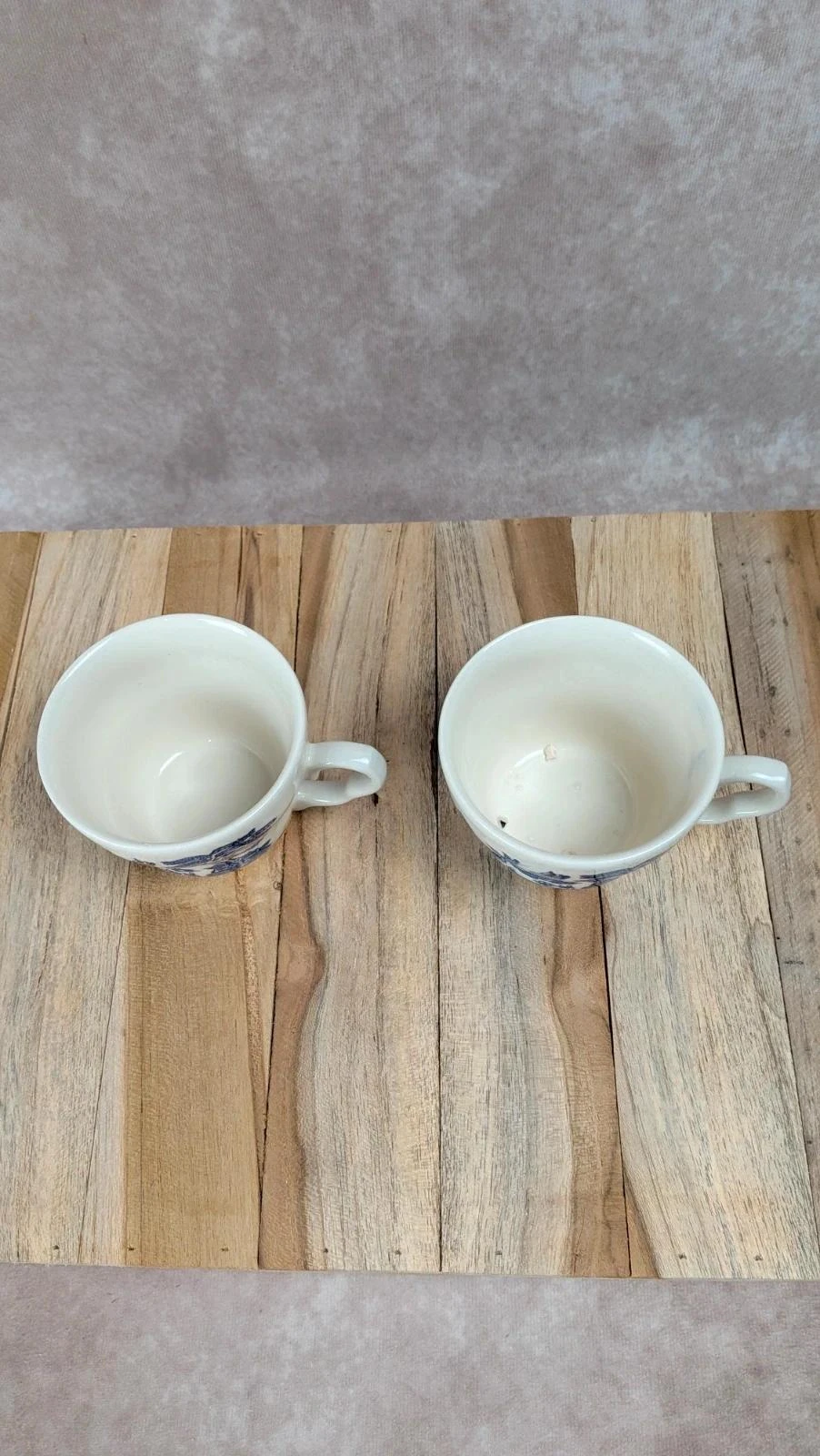 Lot de 2 tasses anglaises décor bleu style Willow – photo 3